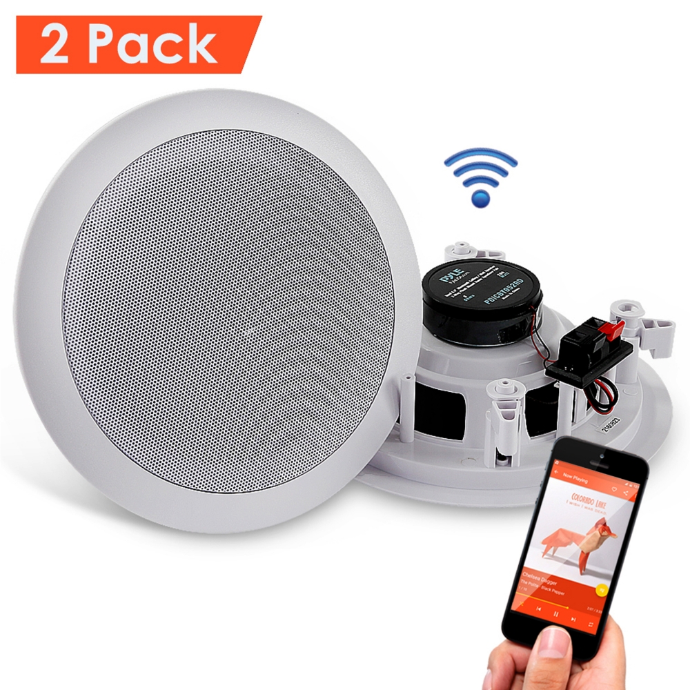 Details About Bluetooth 6 5 200w Waterproof Wall Mount Speakers Indoor Outdoor Speaker System