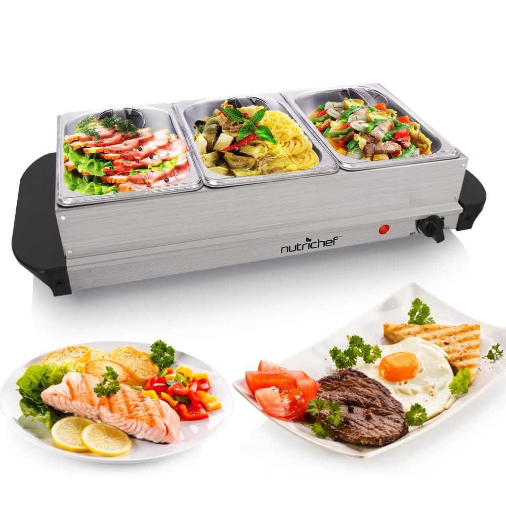 NutriChef Portable 16.5 x 11 Electric Food Warmer Platter Tray Buffet Hot  Plate, 1 Piece - Fry's Food Stores