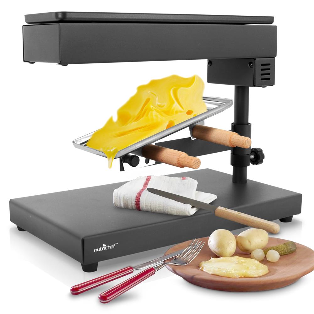 Techwood Electric Raclette Grill Raclette Cheese with Thermostat