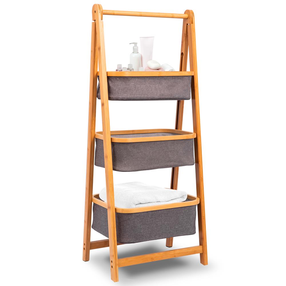 3-Tier Bamboo Bath Storage Caddy