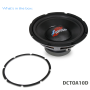 Pyle - DCTOA10D , On the Road , Vehicle Subwoofers , Distinct Series Infinite Baffle Subwoofer - Free Air Dual Voice Coil DVC Woofer (10’’ -inch, 240 Watt MAX)