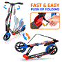 Pyle - HURTSGR , Sports and Outdoors , Kids Toy Scooters , Lightweight and Foldable Kick Scooter - Scooter for Teens and Adult, Alloy Deck with High Impact Wheels (Graffiti)