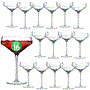 Pyle - NCGLMT42X4 , Kitchen & Cooking , Fridges & Coolers , 4 Sets of Crystal Martini Glass - Ultra Clear, Elegant Crystal-Clear Wine Glass