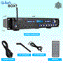 Pyle - CA-P3201BT , Sound and Recording , Amplifiers - Receivers , Bluetooth Hybrid Amplifier Receiver - Pro Audio Multi-Channel Stereo Pre-Amplifier with USB Charge & Digital Optical/Coax, MP3/USB/SD Readers, FM/AM Radio, Rack Mount (3000 Watt)