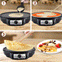 Pyle - PCRM15D , Kitchen & Cooking , Cooktops & Griddles , Electric Crepe Maker / Griddle - Compact, Quick & Convenient Hot Plate Cooktop