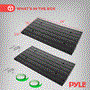 Pyle - PCRMP2DG , On the Road , Protective Storage Covers , 2 Ft. Each Double Pack Rubber Threshold Curved Curb-Side Ramp with Yellow Reflective Lighting Strip and Expansion Screws (Green)