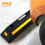 Pyle - PCRSTP11 , Misc , Vehicle Wheel Stop - Car & Truck Parking Curb Tire Stop, Heavy Duty Rubber Parking Tire Block