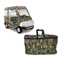 Pyle - PCVGFCP91 , Marine and Waterproof , Protective Storage Covers , On the Road , Protective Storage Covers , Armor Shield Club Car Golf Cart Custom Enclosure, Fits Precedent® Golf Cart Models (Camo Color)