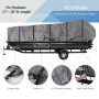 Pyle - PCVHP660 , Marine and Waterproof , Protective Storage Covers , On the Road , Protective Storage Covers , Armor Shield Trailer Pontoon Cover - Universal Cover for Pontoon Boats (for Pontoons 17’ - 20’ ft. Length)