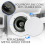 Pyle - PDICBT852RD , Sound and Recording , Home Speakers , Dual 8’’ Bluetooth Ceiling / Wall Speakers, 2-Way Flush Mount Home Speaker Pair, 250 Watt