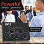 Pyle - PDWMKHRD22WM.5 , Musical Instruments , Microphone Systems , Sound and Recording , Microphone Systems , HDMI In and Out (ARC) Karaoke Mixer with 2 UHF Wireless Microphone - 8 Channels Home Theater Karaoke Mic System, BT, Connects to TV, Receiver, Amplifier, Speaker & More, Includes Wireless Mics