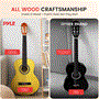 Pyle - PGACLS82YW , Musical Instruments , Guitars , 36’’ Acoustic Classic Guitar Beginner for Students and Adults (Yellow)