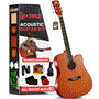 Pyle - PGSTGR007LB , Musical Instruments , String & Wind Instruments , 41" Full-Size Acoustic Guitar Kit, Cutaway Body with Digital Tuner and Accessory Kit, (LB)