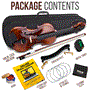 Pyle - PGVILN14 , Musical Instruments , Plywood Violin Stringed Instrument - Student Grade Violin with Accessory Kit Included