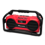 Pyle - PJSR350RD , Sports and Outdoors , Portable Speakers - Boom Boxes , Gadgets and Handheld , Portable Speakers - Boom Boxes , Industrial BoomBoX Rugged Bluetooth Speaker, Heavy-Duty & Splash-Proof Stereo Radio, Portable Wireless Sound System, USB/SD/MP3/FM Radio (Red)