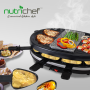 Pyle - PKGRST32 , Kitchen & Cooking , Cooktops & Griddles , Raclette Grill Two-Tier Party Cooktop Metal Grill Surface with Stone Plate