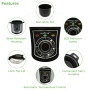 Pyle - PKPRC15 , Kitchen & Cooking , Ovens & Cookers , Electric Pressure Cooker with Adjustable Time Setting, Stainless Steel