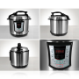 Pyle - PKPRC22 , Kitchen & Cooking , Ovens & Cookers , Electric Pressure Cooker & Slow Cooker with Pre-Set Cooking Modes, Keep Warm Function, Stainless Steel