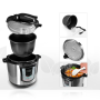 Pyle - PKPRC22 , Kitchen & Cooking , Ovens & Cookers , Electric Pressure Cooker & Slow Cooker with Pre-Set Cooking Modes, Keep Warm Function, Stainless Steel