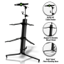 Pyle - PKS75 , Musical Instruments , Mounts - Stands - Holders , Sound and Recording , Mounts - Stands - Holders , Dual Tier Keyboard/Piano Stand with Microphone & Tablet Mount Holders