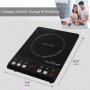 Pyle - PKST14 , Kitchen & Cooking , Cooktops & Griddles , Ceramic Countertop Cooktop - Electric Kitchen Glass Burner Cooker with Digital Button Control