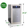 Pyle - PKTEWCDS1805 ,  , Wine Refrigerator Chiller - Digital Wine Cellar Fridge, Stainless Steel (18-Bottle)