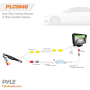 Pyle - PLCM46 , On the Road , Rearview Backup Cameras - Dash Cams , Rearview Backup Camera & Monitor Parking/Reverse Assist System, Night Vision Waterproof Cam, 4.3
