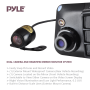 Pyle - PLCMDVR42 , On the Road , Rearview Backup Cameras - Dash Cams , HD Dual DVR Recording Cameras & Rearview Mirror Monitor System with Hi-Res Video Record, Image Capture, Night Vision Illumination, Motion Impact Recording, (2) Cameras, Built-in 4.25