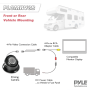 Pyle - PLCMRV8B , On the Road , Rearview Backup Cameras - Dash Cams , Rearview Backup Parking/Reverse Camera, Waterproof, Night Vision, Angle Adjustable, Commercial Grade, Front/Rear Mountable, 12/24 Volt (Trailer, Bus, Camper, Motor Home, Truck, RV, Big Rigs)