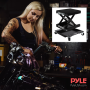 Pyle - plmotjc11 , Musical Instruments , Mounts - Stands - Holders , Sound and Recording , Mounts - Stands - Holders , Motorcyle Lift Jack & Dolly - Motorcycle Scissor Lift Hoist Stand with Rolling Caster Wheels