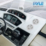 Pyle - plmrf65mw , On the Road , Vehicle Speakers , Dual 6.5’’ Water-Resistant Bluetooth Marine Speakers, 2-Way Coaxial Full Range Amplified Speaker System with Wireless RF Streaming (600 Watt)