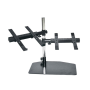 Pyle - PLPTS45 , Musical Instruments , Mounts - Stands - Holders , Sound and Recording , Mounts - Stands - Holders , Laptop, Mixer & Studio Equipment Stand Holder Tabletop Mount, Universal Dual Device Placement, Adjustable