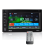 Pyle - PLRNV63 , On the Road , Headunits - Stereo Receivers , 6.5” Bluetooth LCD Digital Touch Screen Receiver with GPS , with maps for USA/CANADA/MEXICO, USB/SD Memory Card Readers, AUX/MP3 Input, Bluetooth, Double DIN with Remote