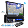 Pyle - PLRNV71 , On the Road , Headunits - Stereo Receivers , 7-inch Bluetooth and GPS Navigation Headunit Receiver with Built-in Mic for Hands-Free Call Answering, Touch Screen, USB/SD Card Readers, AM/FM Radio, AUX Input