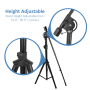 Pyle - PMKS46 , Musical Instruments , Mounts - Stands - Holders , Sound and Recording , Mounts - Stands - Holders , Tripod Microphone Stand - Adjustable Mic Stand with Extending Boom Mount, Height Adjustable