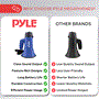 Pyle - PMP21BL , Sound and Recording , Megaphones - Bullhorns , Compact & Portable Megaphone Speaker with Siren Alarm Mode, Battery Operated