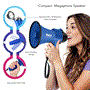 Pyle - PMP31BL , Sound and Recording , Megaphones - Bullhorns , Compact & Portable Megaphone Speaker with Siren Alarm Mode & Adjustable Volume, Battery Operated