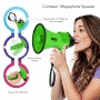 Pyle - PMP32GR , Sound and Recording , Megaphones - Bullhorns , Compact & Portable Megaphone Speaker with Siren Alarm Mode & Adjustable Volume, Battery Operated