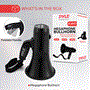 Pyle - PMPRA213BK , Sound and Recording , Megaphones - Bullhorns , Lightweight and Portable Bullhorn Megaphone, Aux (3.5mm) Input for MP3/Music, Automatic Siren, 20-Watt, MIC/TALK (Black)