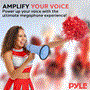 Pyle - PMPRA213BL , Sound and Recording , Megaphones - Bullhorns , Lightweight and Portable Bullhorn Megaphone, Aux (3.5mm) Input for MP3/Music, Automatic Siren, 20-Watt, MIC/TALK (Blue)