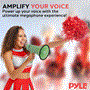 Pyle - PMPRA213GR , Sound and Recording , Megaphones - Bullhorns , Lightweight and Portable Bullhorn Megaphone, Aux (3.5mm) Input for MP3/Music, Automatic Siren, 20-Watt, MIC/TALK (Green)