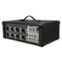 Pyle - PMX801 , Sound and Recording , Mixers - DJ Controllers , 8-Channel Powered PA Mixer / Amplifier, 200 Watt, Aux (3.5mm) and RCA Input Connector Jacks, Graphic EQ