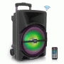 Pyle - PPHP1544B , Sound and Recording , PA Loudspeakers - Cabinet Speakers , Bluetooth Indoor / Outdoor Loudspeaker with Built-in Rechargeable Battery, Flashing Party Lights, MP3/USB Readers, FM Radio (1200 Watt)