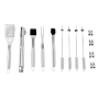 Pyle - PSLBBQKIT40 , Kitchen & Cooking , BBQ & Grilling , BBQ Grill Tool Set - Grilling Utensils