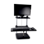 Pyle - PSTNDDSK36 , Musical Instruments , Mounts - Stands - Holders , Sound and Recording , Mounts - Stands - Holders , Siting/Standing Adjustable Workstation - Universal Computer/Laptop Desk Stand (2 Adjustable Shelf Trays)