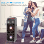 Pyle - AZPSUFM1072BT , Sound and Recording , PA Loudspeakers - Cabinet Speakers , Disco Jam 2 Bluetooth Active Powered Speaker System, Flashing DJ Lights, Dual 10-Inch Woofers, Dual 3-Inch Tweeters, USB/SD Memory Card Readers, Aux (3.5mm) Input, 1500 Watt (Works with Passive Speaker Model: PSUFM1070P)