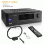 Pyle - CA-PT694BT , Sound and Recording , Amplifiers - Receivers , Hi-Fi Bluetooth Home Theater Receiver - 5.2-Ch Surround Sound Stereo Amplifier System with 4K Ultra HD Support, MP3/USB/AM/FM Radio (1000 Watt MAX)