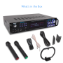 Pyle - CA-PWMA1003BT , Home and Office , Amplifiers - Receivers , Bluetooth Home Amplifier Receiver & Microphone System - Hybrid Pre-Amplifier with (2) Wireless Microphones, MP3/USB/SD/AUX, AM/FM Radio (1000 Watt)