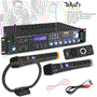 Pyle - PWMA3003BT , Sound and Recording , Amplifiers - Receivers , Bluetooth Hybrid Amplifier Receiver - Pro Audio Multi-Channel Stereo Pre-Amplifier System with (2) VHF Wireless Microphones, MP3/USB/SD Readers, FM Radio, Rack Mount (3000 Watt)