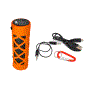 Pyle - PWPBT30OR , Sports and Outdoors , Portable Speakers - Boom Boxes , Gadgets and Handheld , Portable Speakers - Boom Boxes , Bluetooth Water Resistant Flashlight Speaker with Call Answering Microphone, FM Radio, Micro SD Card Reader, AUX-Input (Orange)